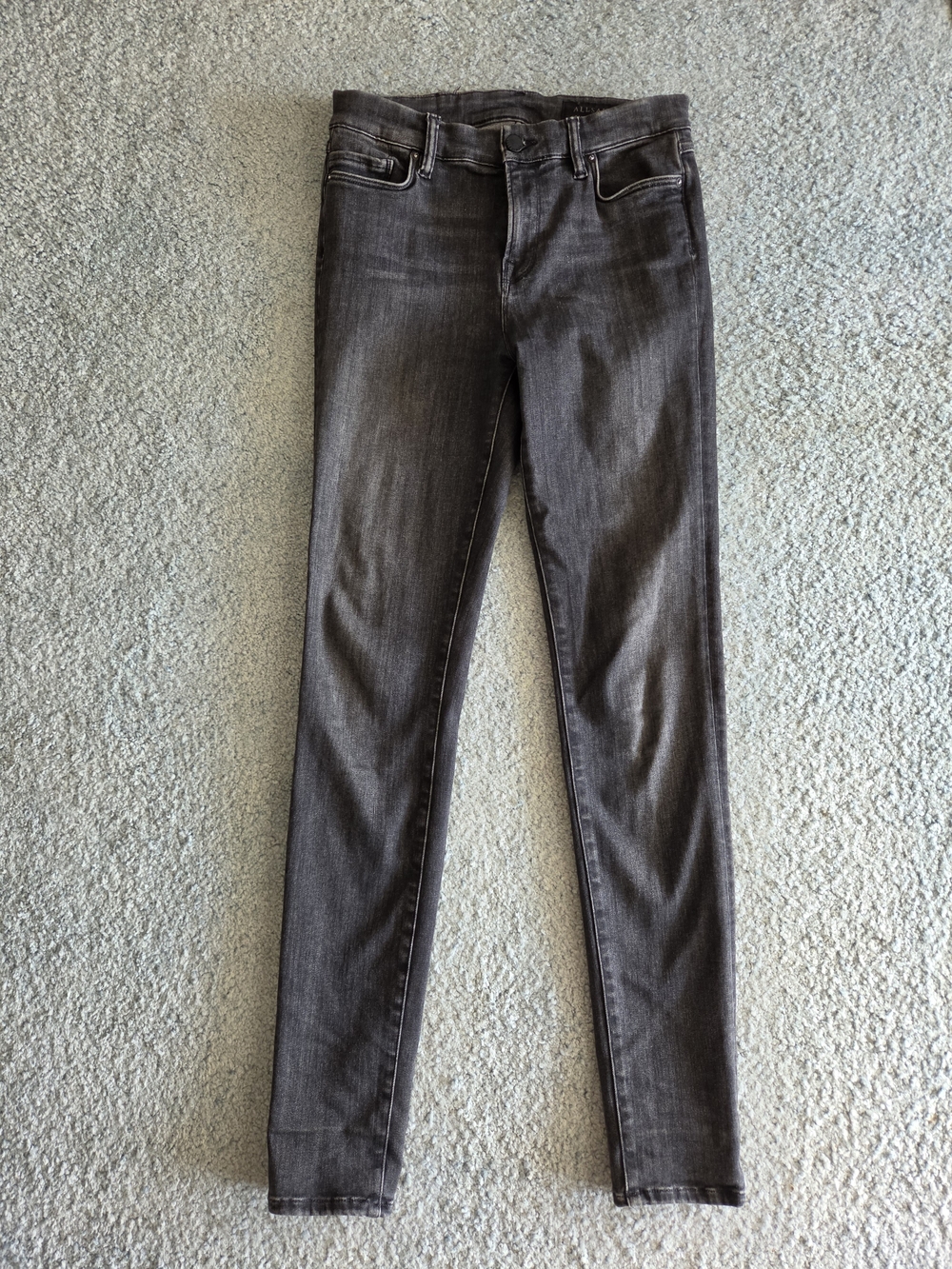 All Saints Charcoal Gray Skinny Jeans